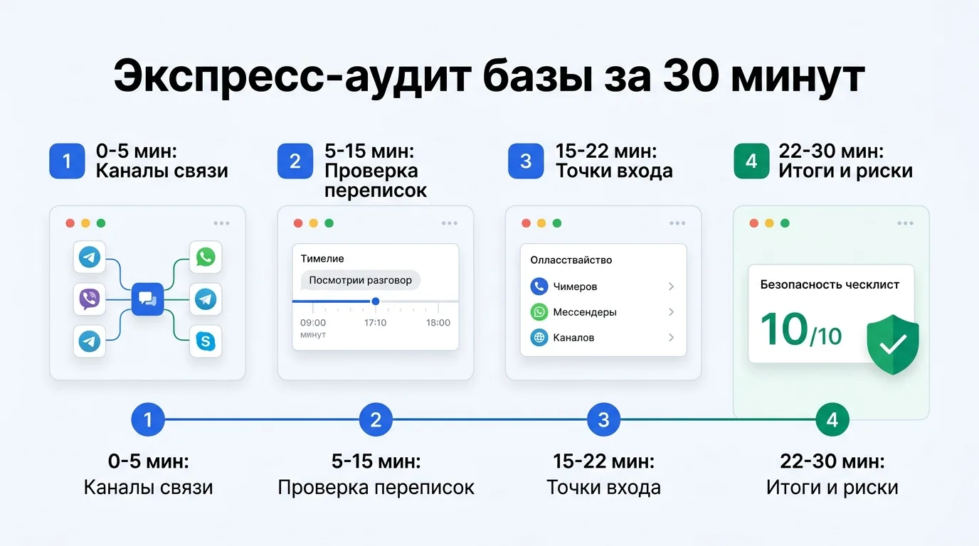 Экспресс-аудит базы за 30 минут