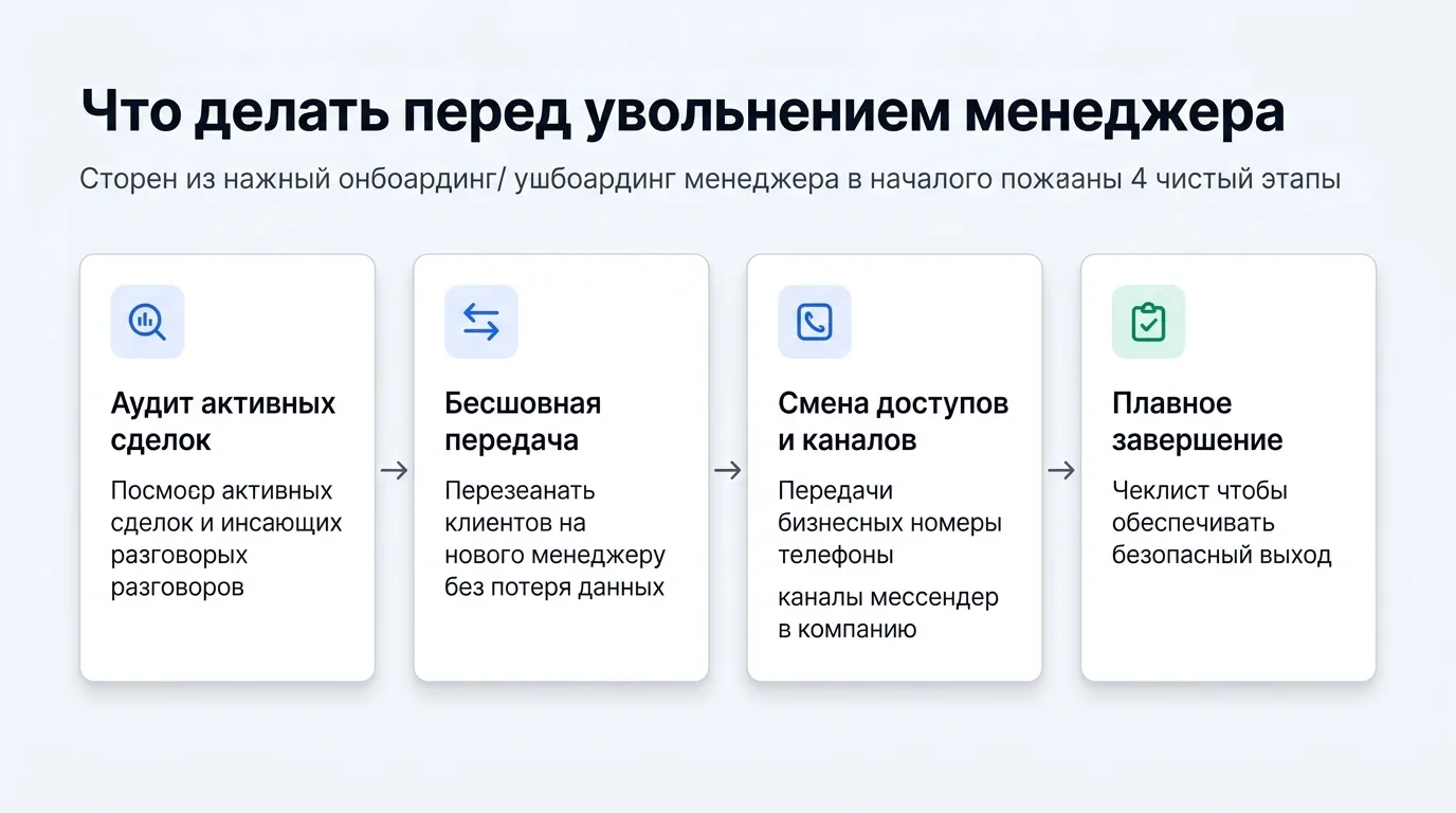 План действий перед увольнением менеджера